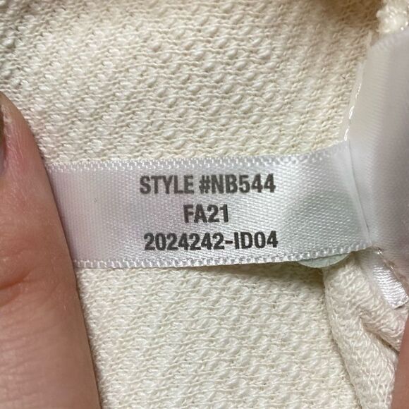 Madewell Brushed Harringbone Jacquard Turtleneck Top Cream Size XS - Picture 9 of 11